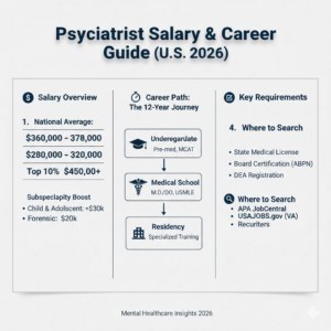Psychiatrist Salary 2026: Job Requirements, Earnings & Career Path Guide